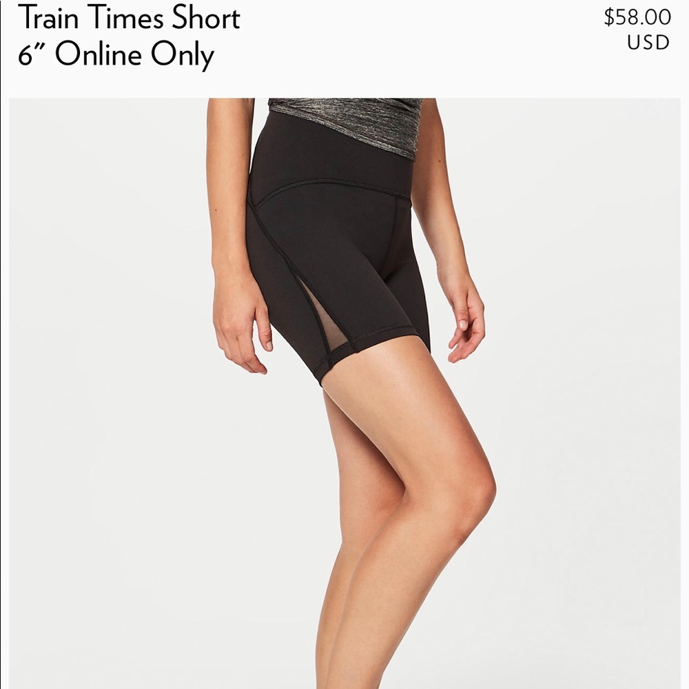 LuluLemon train times shorts